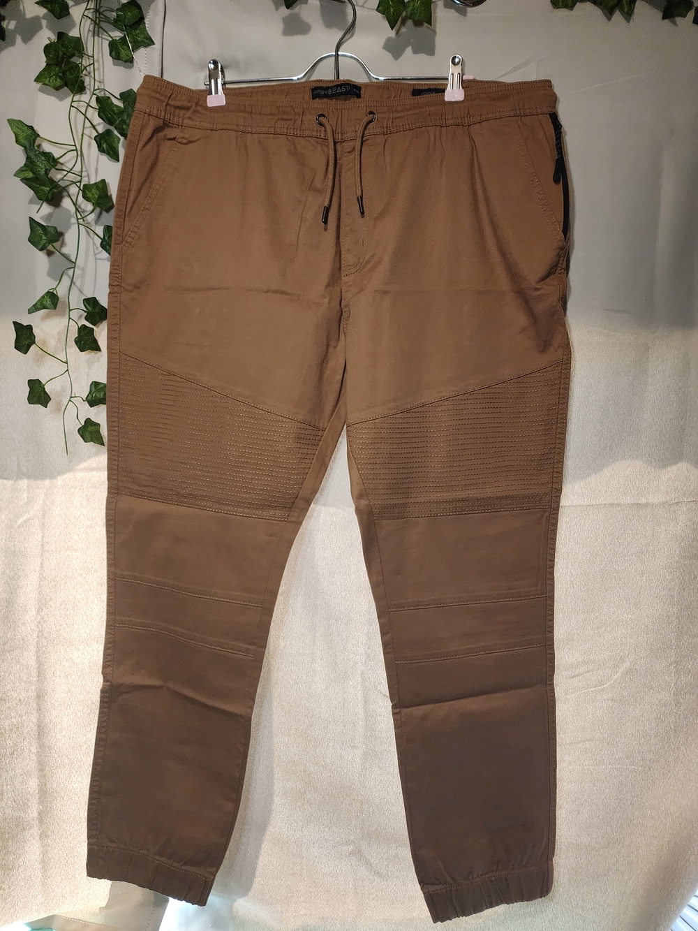 Men's Dark Khaki Jogger Pants